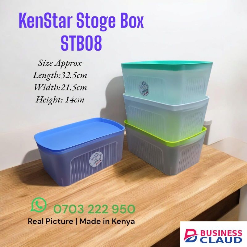 Kenstar Storage Box with lid 4pcs