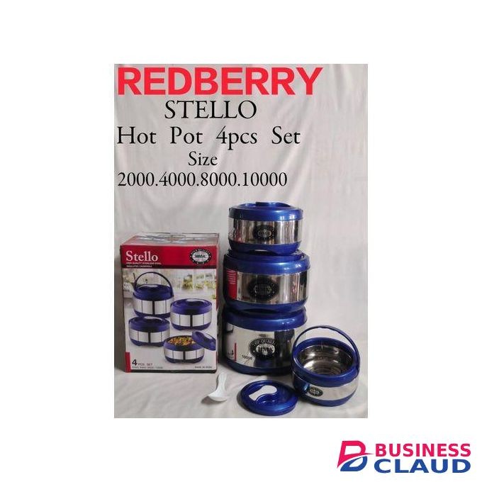 Redberry Jumbo Stello Insulated Hot pots 2 litres 4 litres 8 litres 10 litres