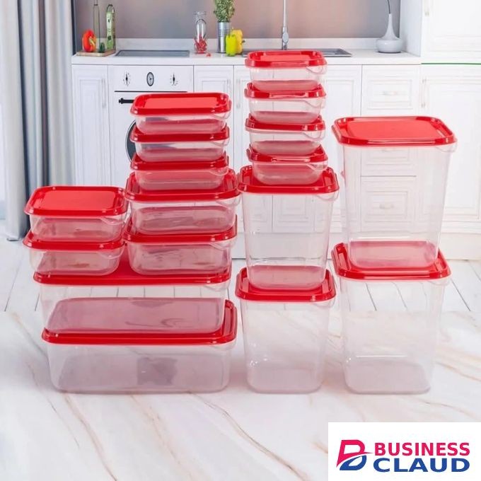 17pc Plastic Storage Containers Set