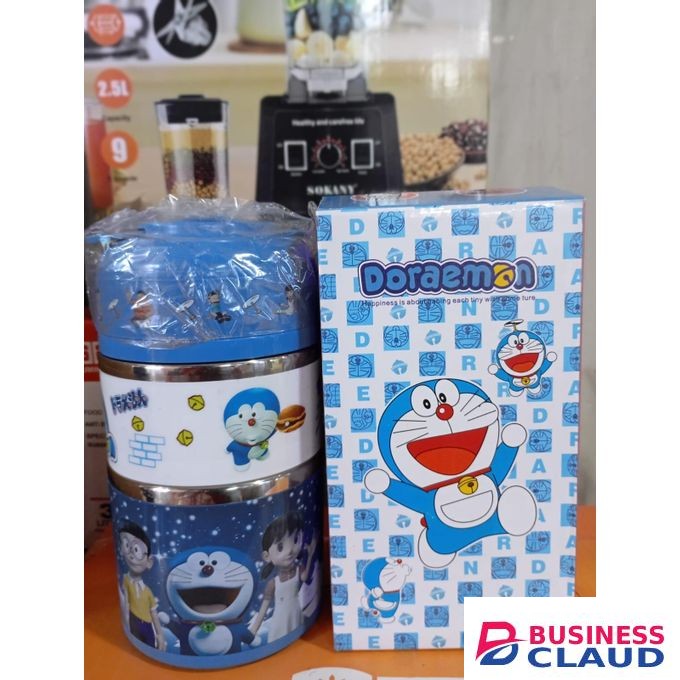 Doraemon-themed Stainless Steel Insulated Lunch Box