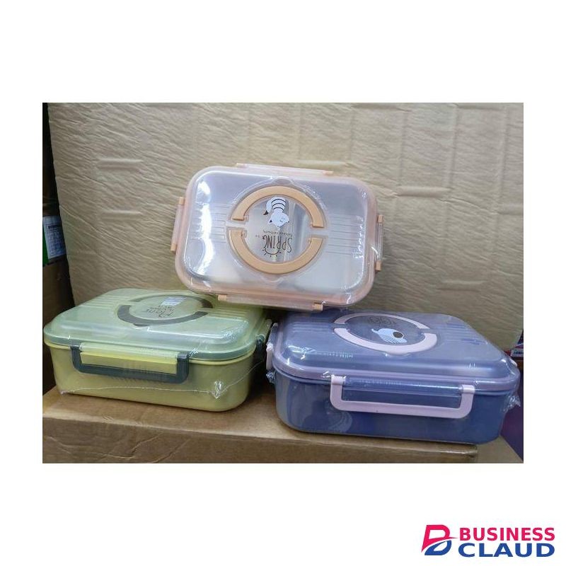 Bento Lunch Box with 2 Compartments and Soup Container