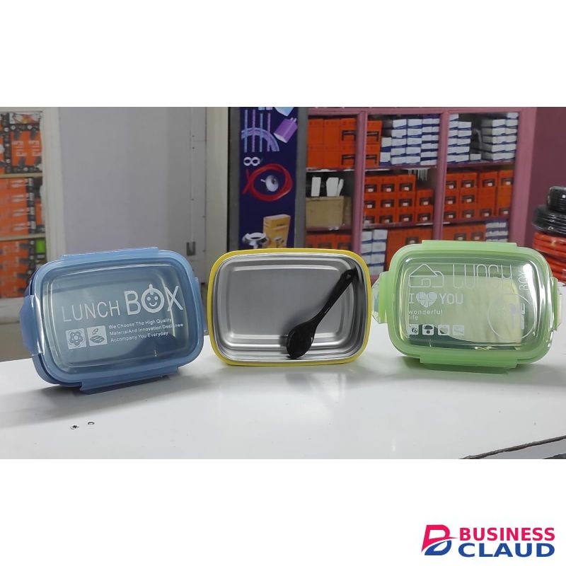 Leak-Proof Steel Food Container - 304 Stainless Steel Bento Lunch Box with Lid for Kids, Students, Work, School & Daycare - Dishwasher Safe