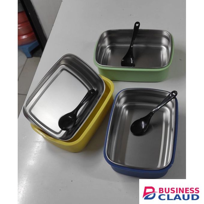 Leak-Proof Steel Food Container - 304 Stainless Steel Bento Lunch Box with Lid for Kids, Students, Work, School & Daycare - Dishwasher Safe
