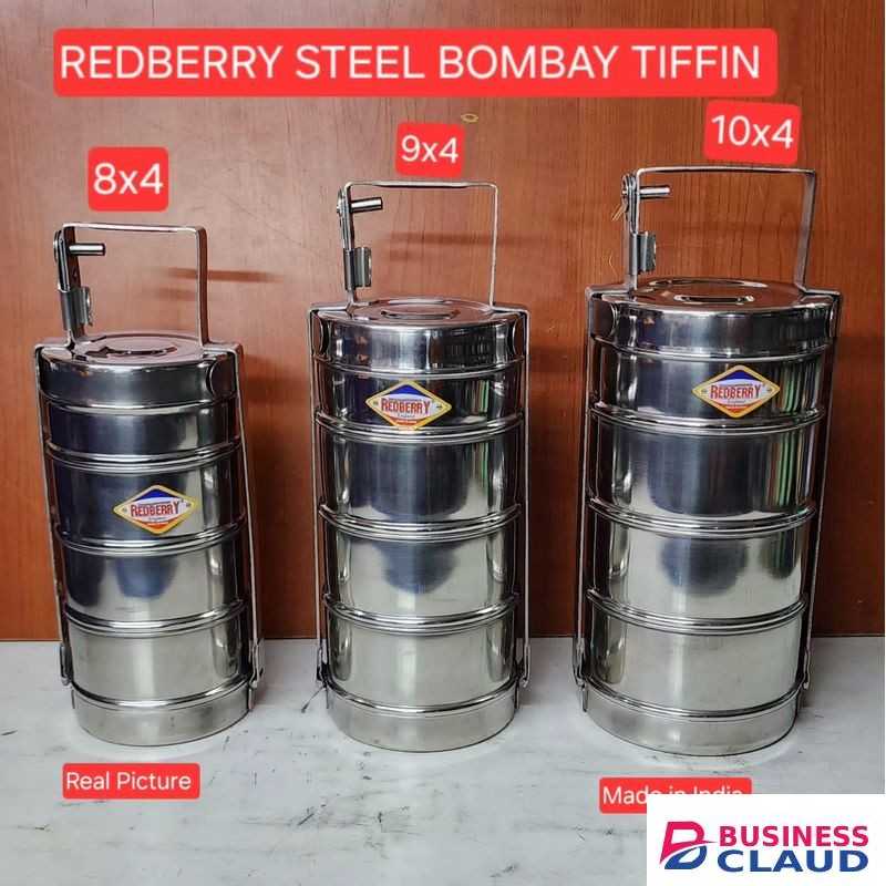 Redberry Stainless Steel Bombay Tiffin 9x4