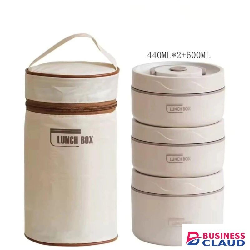 High quality 430ml insulated lunch box Lunchbox Insulated Food Container Portable Stackable Bento Box for Office School Travel Meal Storage