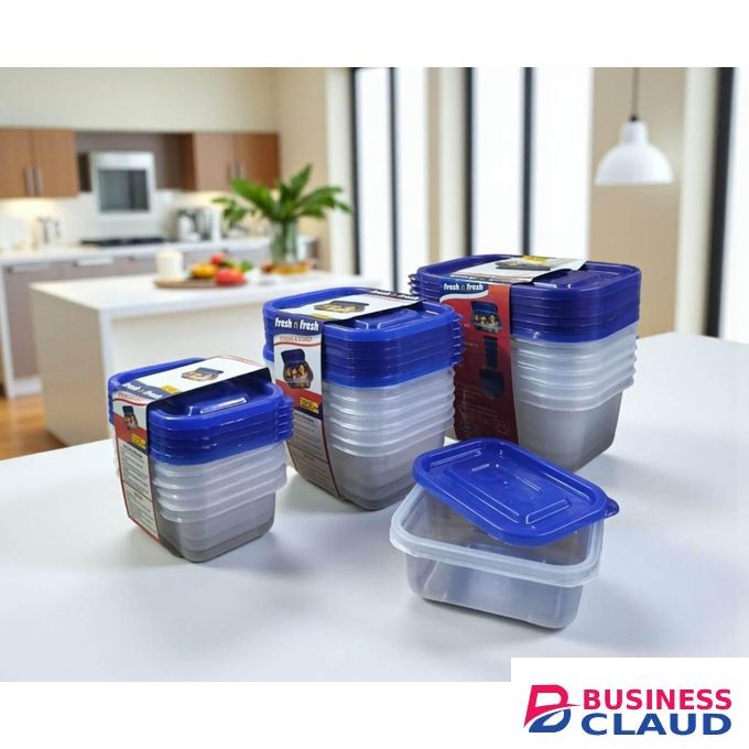 Multipurpose Plastic Food Storage Containers with Lids – 6 Piece Set - 150ML