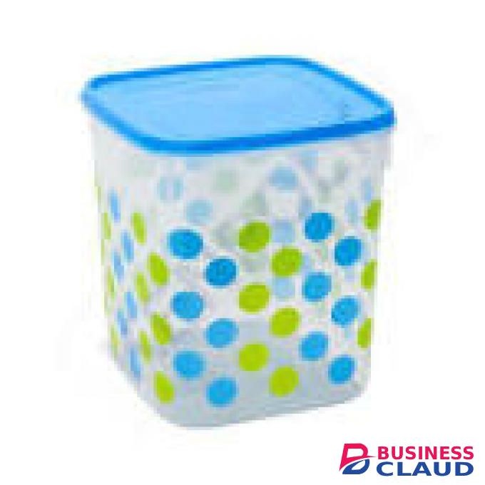 Kenpoly Square Food Storage Container 8 Litres Airtight Kitchen Storage with Lid Plastic Food Keeper for Rice, Garri & Dry Food