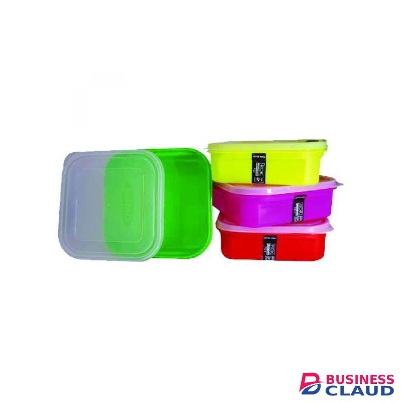 Gala Food Container FC-1 Colored – Durable Plastic Storage Box with Lid