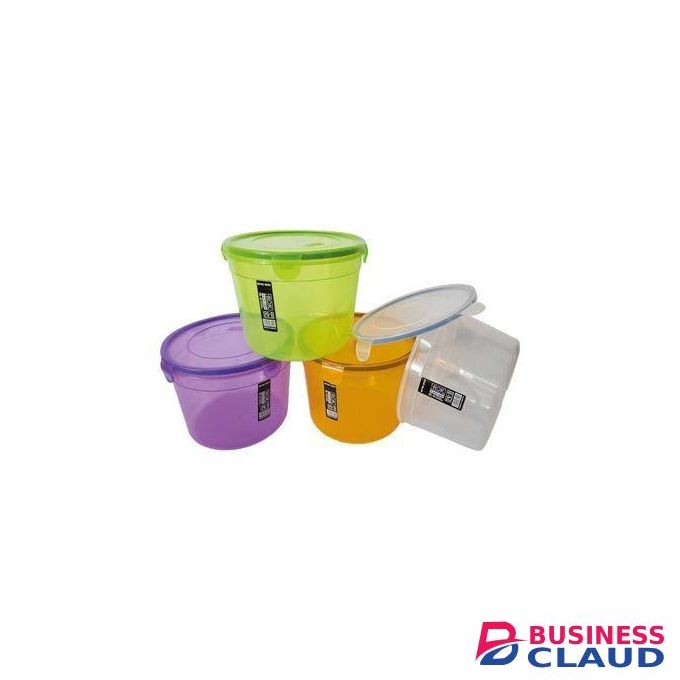 Rok Wholesale bulk storage containers - 6 pcs - 1 Ltr , 2 Ltr , 1.5 Ltr - four assorted colors