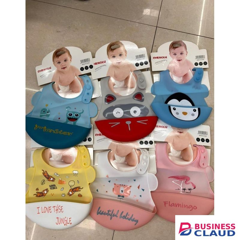 Food-grade Silicone Feeding Bib With Food Catcher Pocket