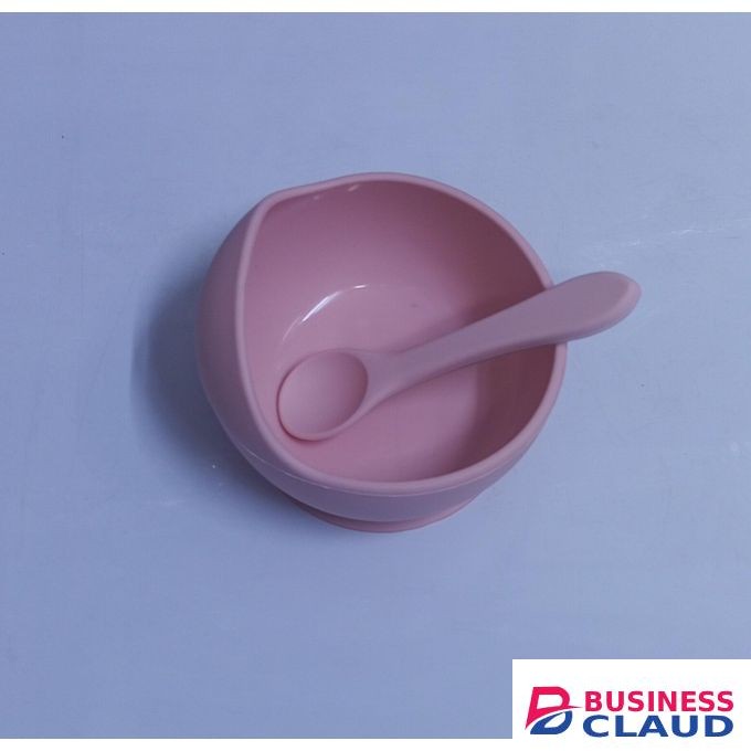 Baby Silicone Suction Bowl with Spoon – Spill-Proof Feeding Set