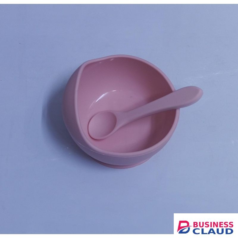 Baby Silicone Suction Bowl with Spoon – Spill-Proof Feeding Set