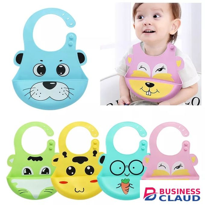 Adorable Waterproof Infant Silicone Bibs