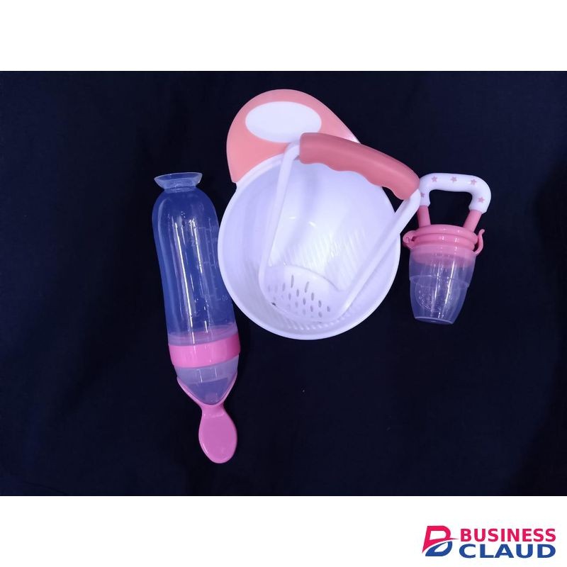 quality assured 3 Pack Baby Weaning : Masher, Fruit Feeder, Silicon Squeeze Feeder 001