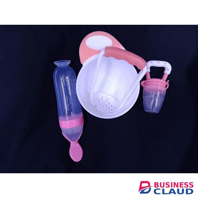 quality assured 3 Pack Baby Weaning : Masher, Fruit Feeder, Silicon Squeeze Feeder 001