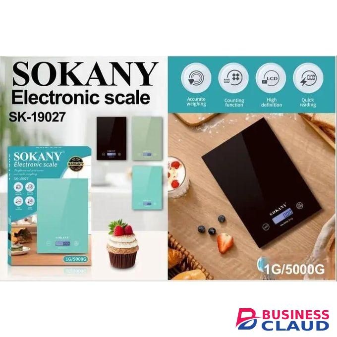 Sokany Professional Food Scale 5kg/1g Kitchen Digital Electronic Scale Weighing LCD