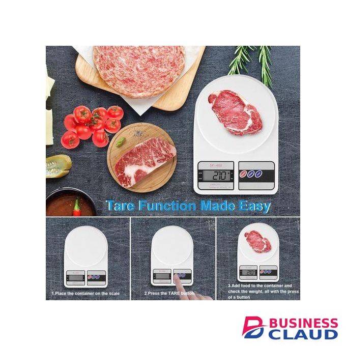 Digital Food Scale 10kg/1g Kitchen Scale For Cooking Baking with Accurate LCD Display