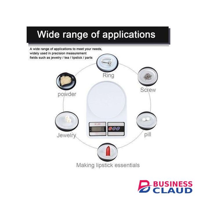 Digital Kitchen Scale – Accurate Weighing for Perfect Cooking WHITE