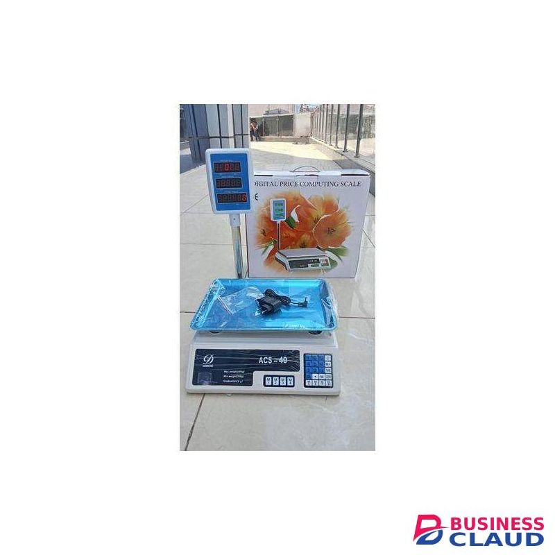 Share this product ACS Digital Weighing Scale With Alarm/Computing Digital Weighing Scale 30kg Digital Scale Electronic Price Computing Vegetable Commercial Retail Weight