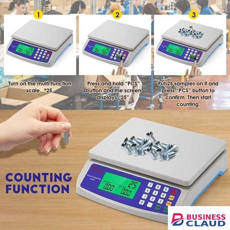 Commercial Scales, Electronic Digital Scales Shop Scales for Retail Price Weighing Fruit 30kg/1g