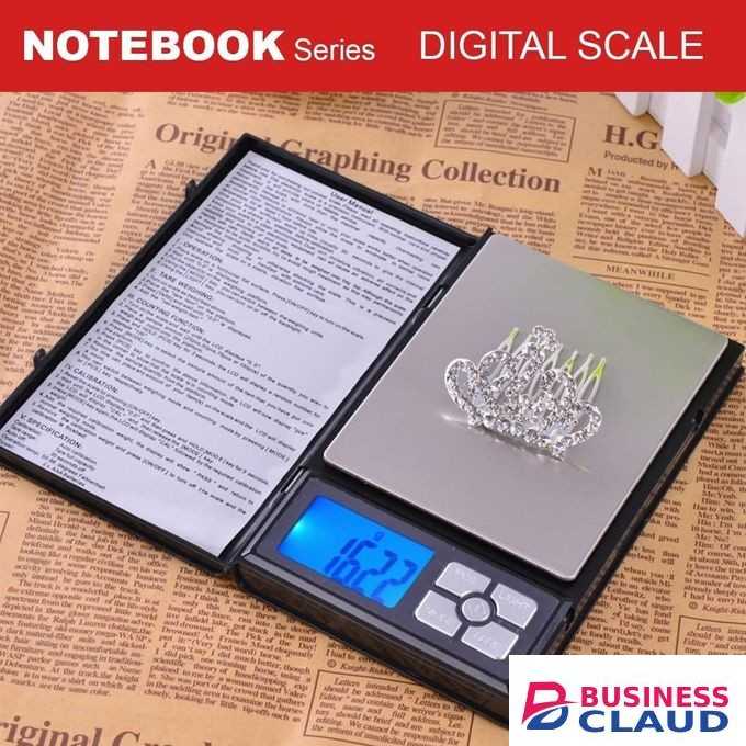 Notebook Series Digital Scale - Versatile, Accurate, and Easy to Use for Kitchen, Jewelry, and Hobby