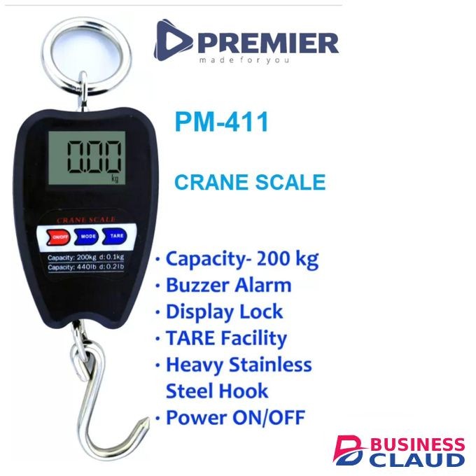 Premier PM-411 Electronic Price Computing Scale – 200kg Capacity