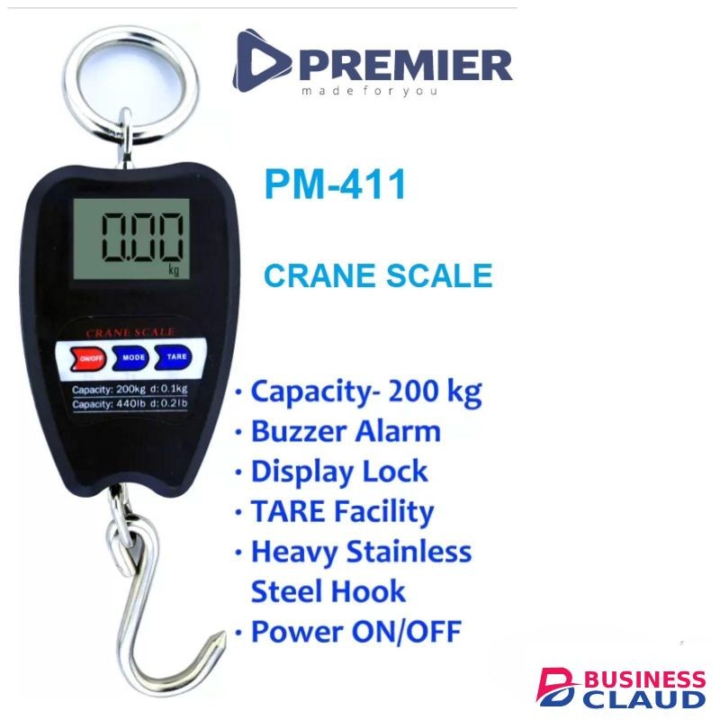 Premier PM-411 Electronic Price Computing Scale – 200kg Capacity