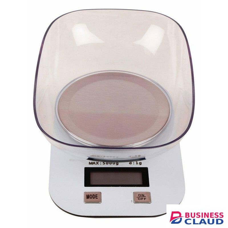 Digital Kitchen Weighing Scale & Food Weight Machine for Health, Fitness, Home Baking & Cooking with a Bowl