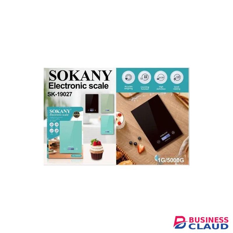 Sokany Food Kitchen Scale With LCD Screen, Accurate Digital Scale For Baking, Cooking, Keto And Meal Prep, Jewellery, Vegetables, Medicines, Packages, Fruits, Food. Products Up To 5000 Gms.