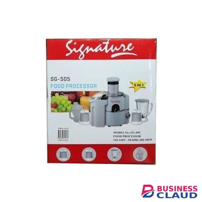 Signature 5 In 1 Blender And Food Processor/ Electric Food Chopper