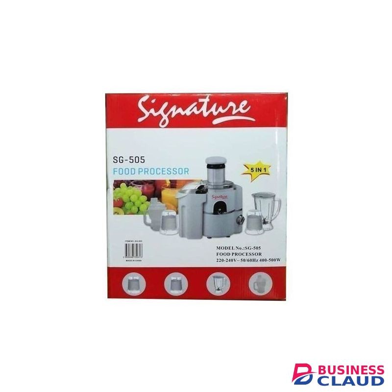 Signature 5 In 1 Blender And Food Processor/ Electric Food Chopper
