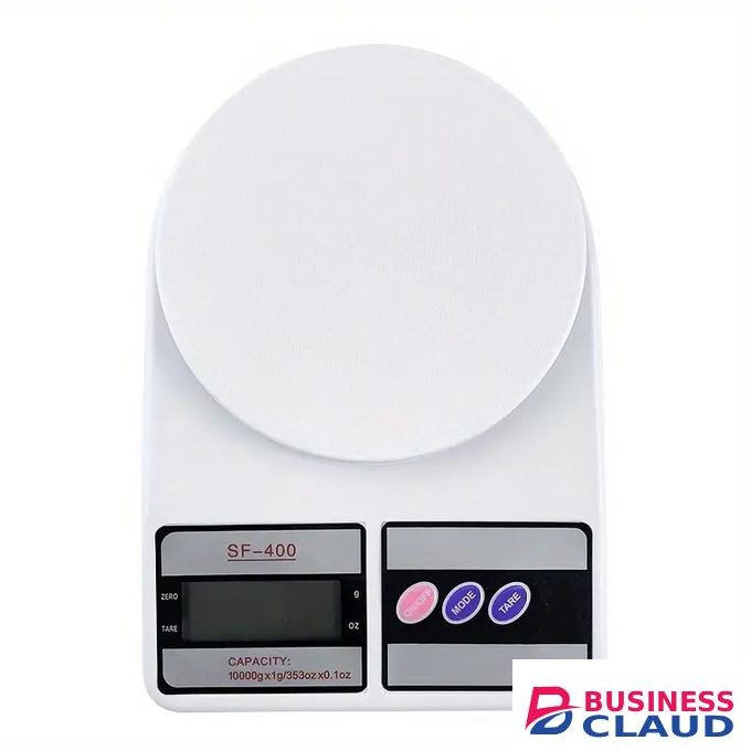 LCD Display Electronic Digital Kitchen Food Scale 10KG/1g - White