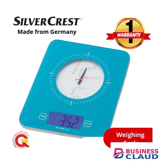 Digital Kitchen Food Weighing Scale + Clock (kg,lb)