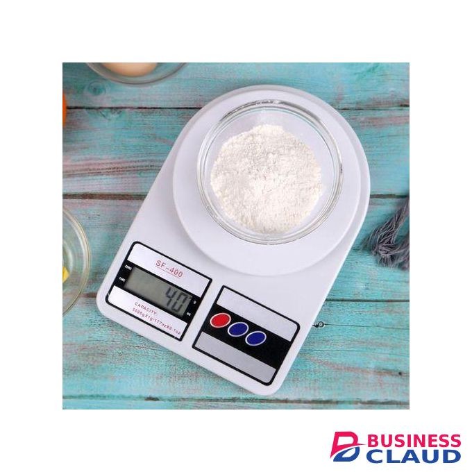 SF 400 Measuring Tool Food Kitchen Scales LCD Digital Cooking Weighing White 10000g