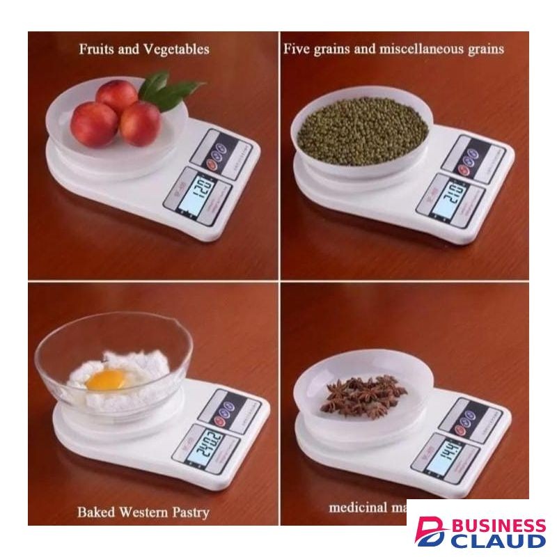 Digital Kitchen Weighing Scale, High Precision LCD Display Food Scale for Cooking Baking Portion Control Compact Lightweight Modern Design