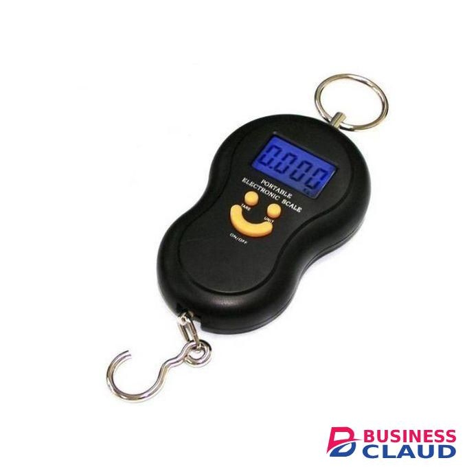 Electronic Digital Scale LCD Weighing Scale 50kg Kitchen Portable Hanging Balance Smile Shape Digital Display Pocket Scale Food Shopping Electronic Scale