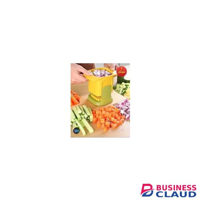 Multifunction Vegetable Chopper & Dicer - French Fry Cutter, Onion, Potato, Cucumber Slicer - Manual Kitchen Food Prep Tool