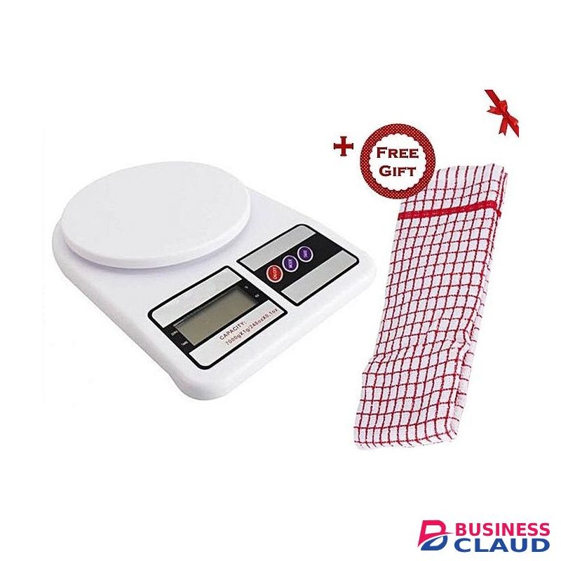 Sterling Digital Kitchen Scale + A Free Gift Hand Towel