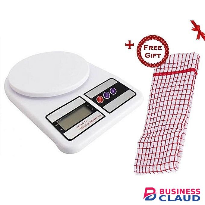 Sterling Digital Kitchen Scale + A Free Gift Hand Towel