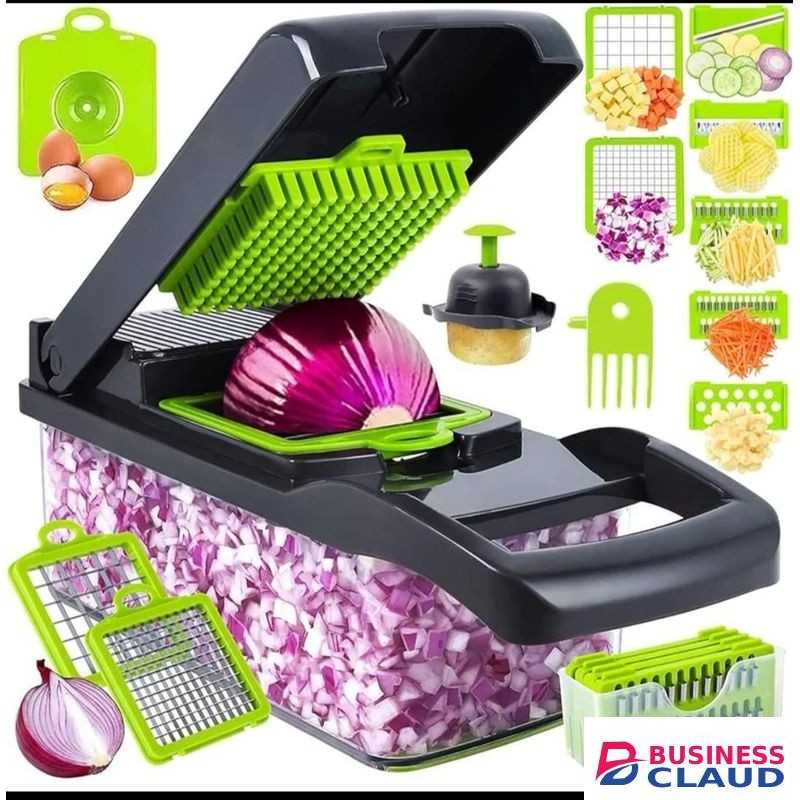 Manual Multifunctional Vegetable Chopper , Mandoline Slicer & Dicer Food Cutter