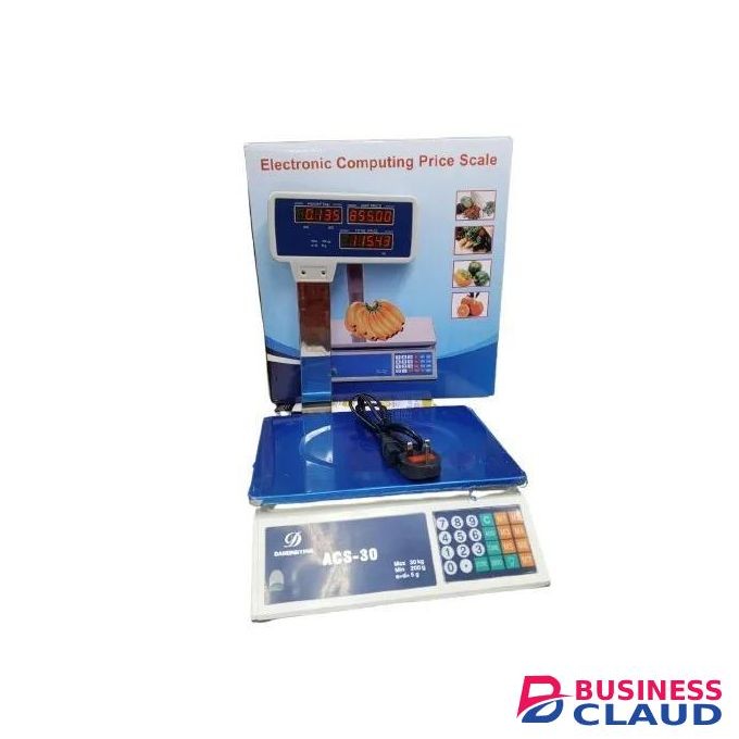 Kitchen Electronic Pricing Scale 30KGS For Butcheries, Food, Fruits, Cereal Shops