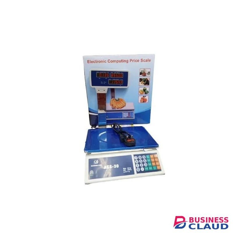 Kitchen Electronic Pricing Scale 30KGS For Butcheries, Food, Fruits, Cereal Shops