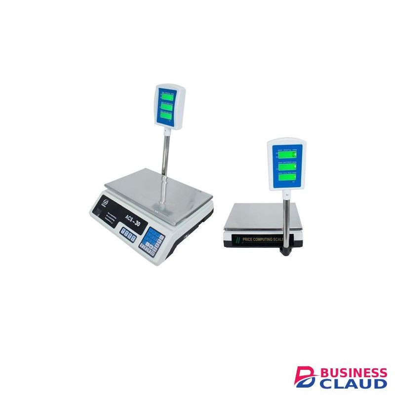 ACS Scale Food Price Digital Computing Produce Meat Deli Weight Counting 60LB ACS-30
