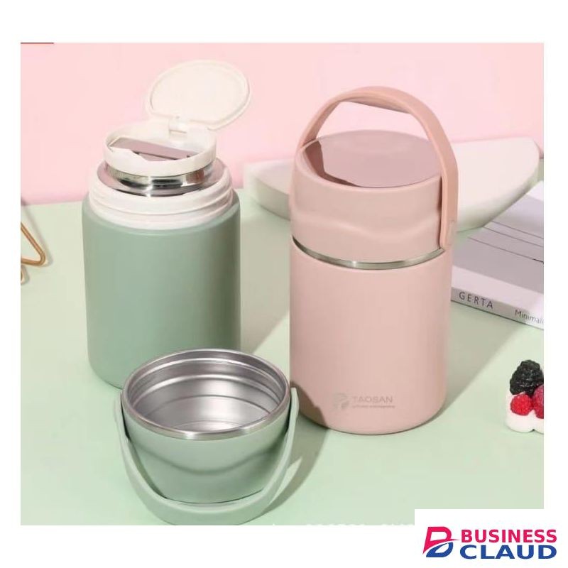1000ml Double Wall Insulated Food Flask With Spoon