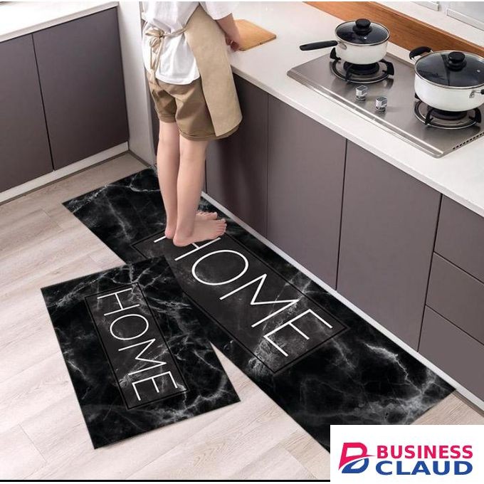 2Pcs Stylish Non-Slip Washable Kitchen Mats Rugs for Kitchen, Floor