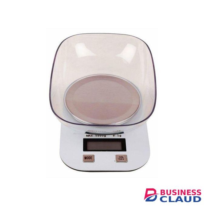 5kg Digital Kitchen Weighing Scale & Food Weight Machine For Health, Fitness, Home Baking & Cooking With A Bowl