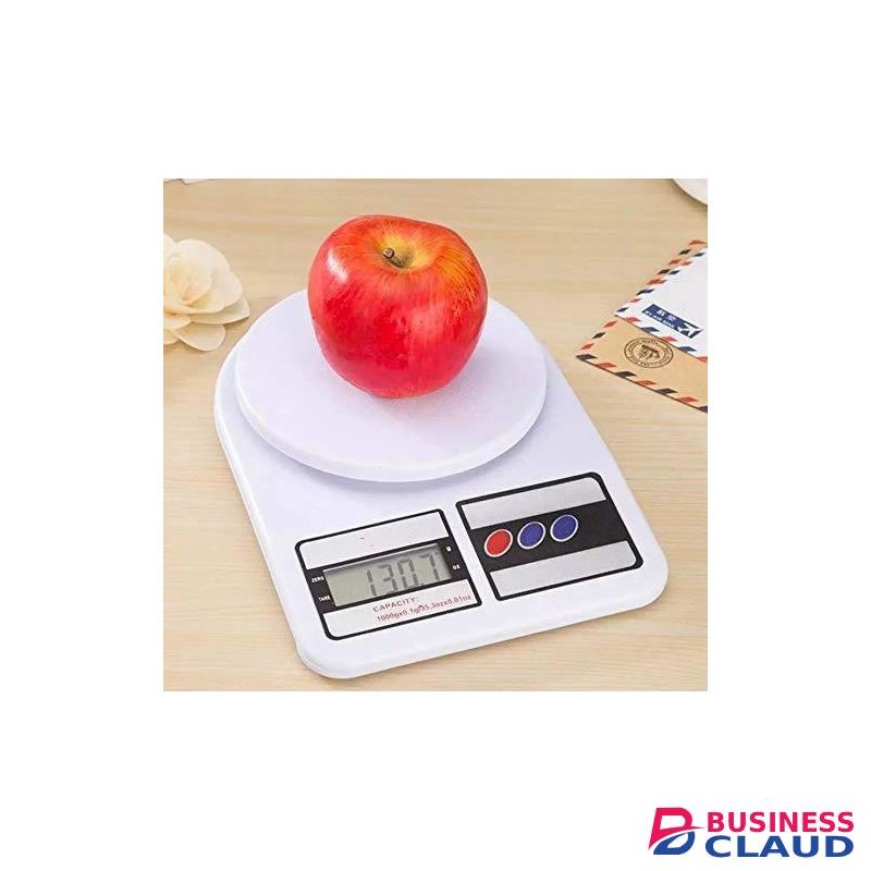 Precision Electronic Digital Kitchen Scale - 10kg High-Accuracy Multipurpose Food Weighing Scale for Cooking, Baking, and Dieting - Professional LCD Display Grams and Ounces Scale