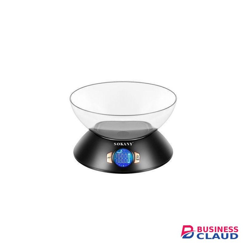 Sokany Electronic Kitchen Scale Premium Large Display Backing Scale Wet and Dry Food Weighing Scale with 2.0LMixing Bowl - 5kg