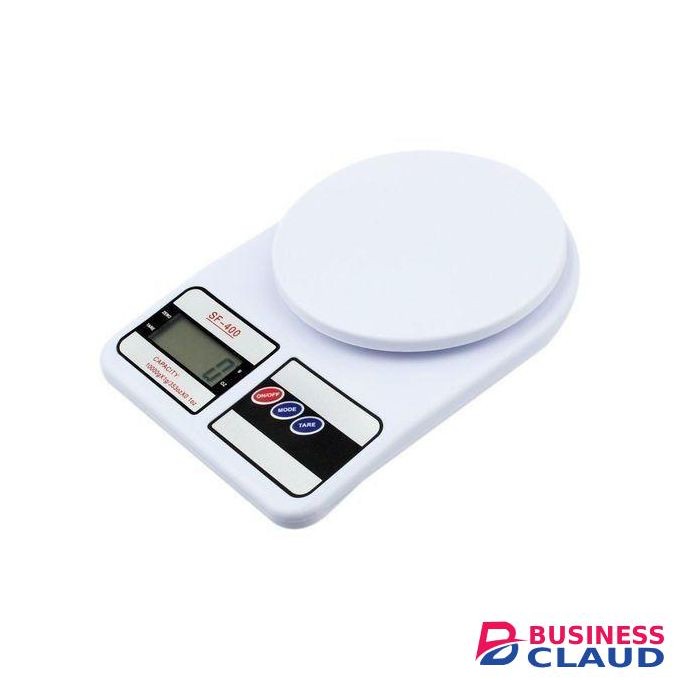 10000g LCD Digital Kitchen Tool Food Weighing Scale -White