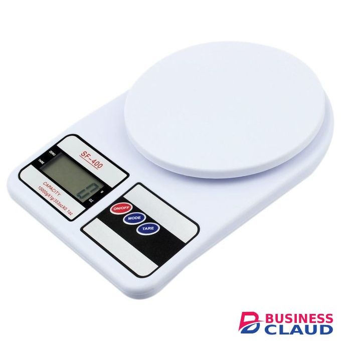 LCD Digital Kitchen Food Weighing Scales-White